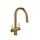 Azure™ Pull Down Double Handle Kitchen Faucet with Accessories