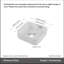 15.3" Square Countertop Ceramic Washbasin