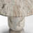 Nylah Solid Pink Marble Round Accent Table