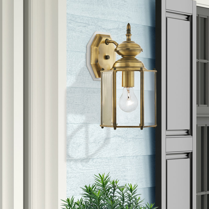 Chyeanne Solid Brass Wall Light, Antique Brass