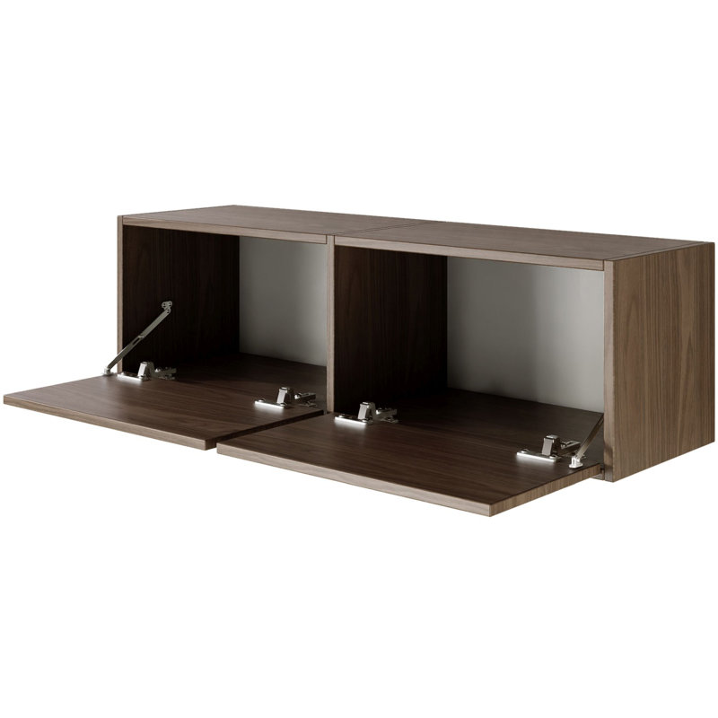 Takiea Unfinished TV Stand for TVs up to 48", Brown Wood