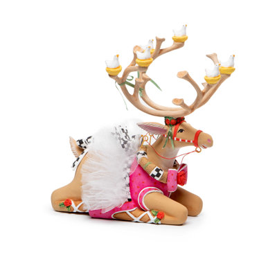 Patience Brewster Dash Away Sitting Dancer Reindeer Figure & Collectibles -  MacKenzie-Childs, 08-41097