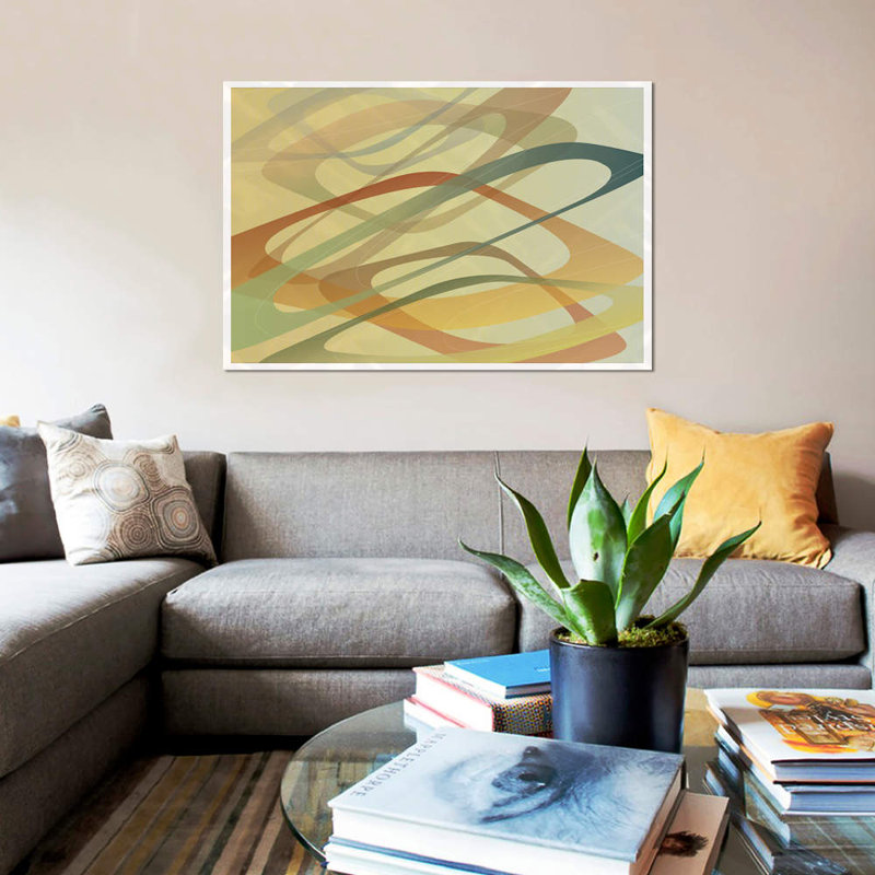 «Left Field», reproduction sur toile, H 18 po x l 26 po x P 1,5 po, Pas de tapis, Toile tendue