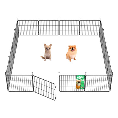 FXW MiniPaws Unleashed Dog Playpen, Expandable & Portable Design for Yard, RV Camping and Indoor Use, for Puppies and Small Dogs, 20-inch 16 Panels