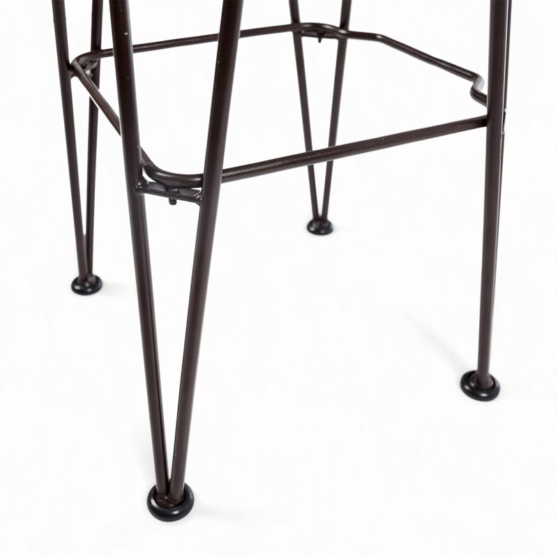 Tabouret industriel en bois et en métal