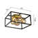 Mickel 4- Light 15'' Lantern Square / Rectangle Flush Mount