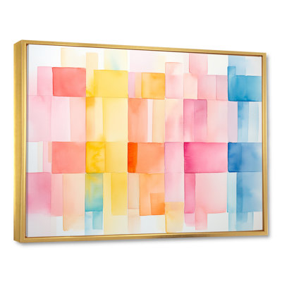 Paster Color Cubes Patterns III - Geometric Wall Art
