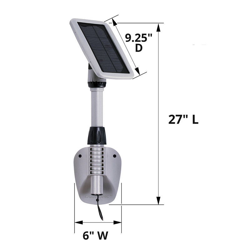 Éclairage à DEL solaire avec 2 lumières intégrées Light My Shed IV