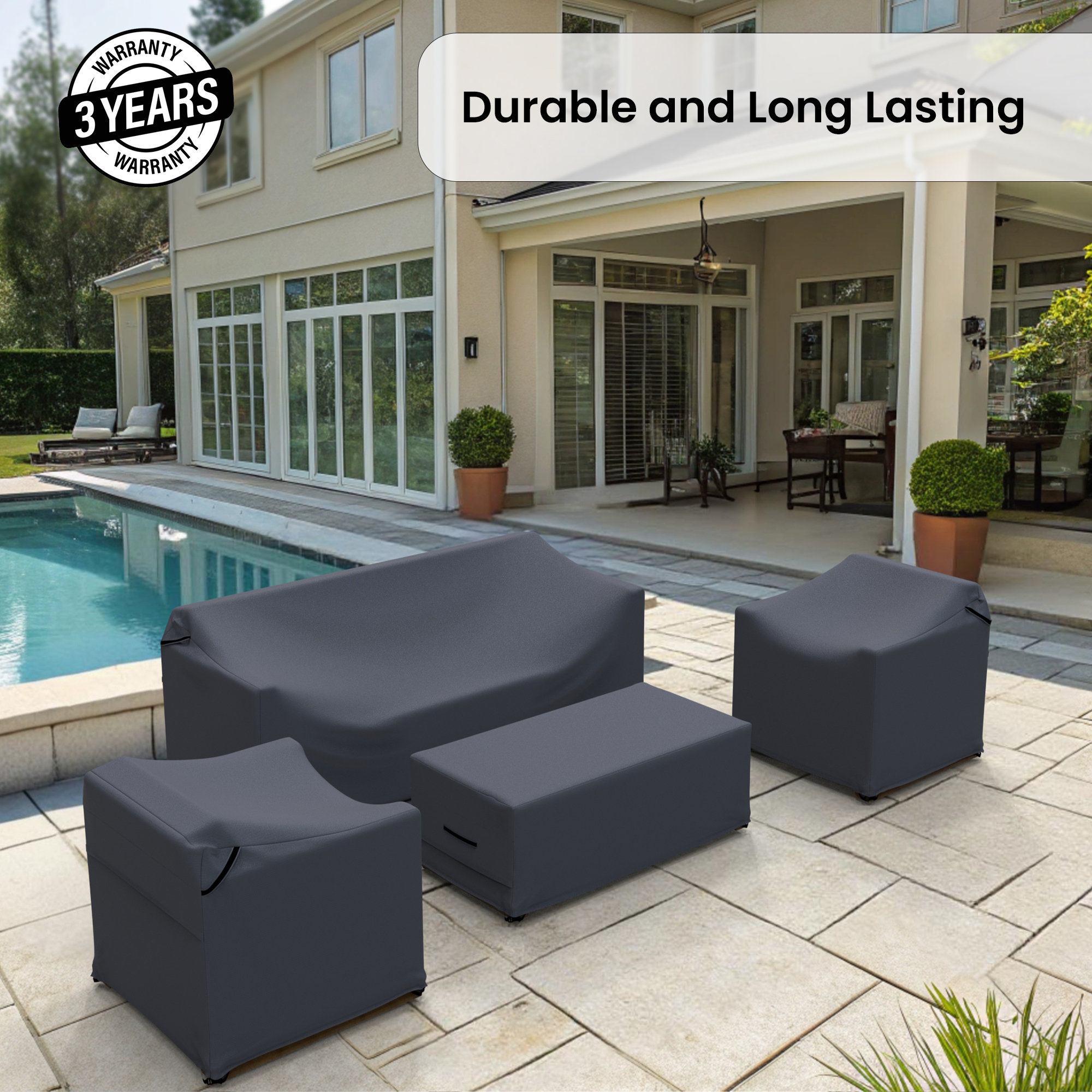 Arunas Outdoor Conversation Furniture Set Cover