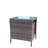 Outdoor Patio Furniture 1 Coffee Table With Clear Tempered Glass-2109539637