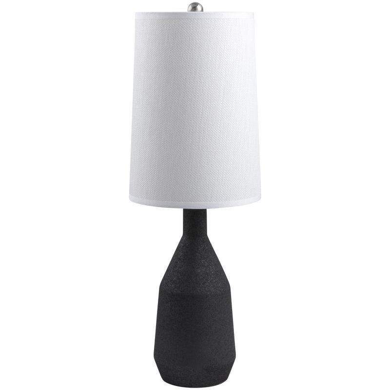 Lampe de table d'appoint Gracie, Noir, Blanc