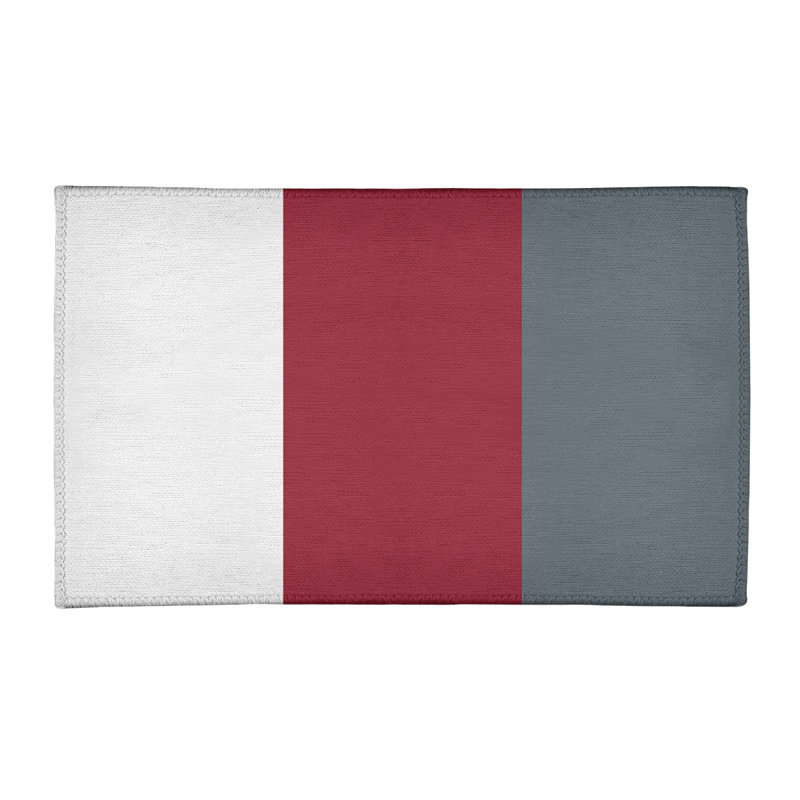 Tapis rouge/gris, Rectangle 2 pi x 3 pi