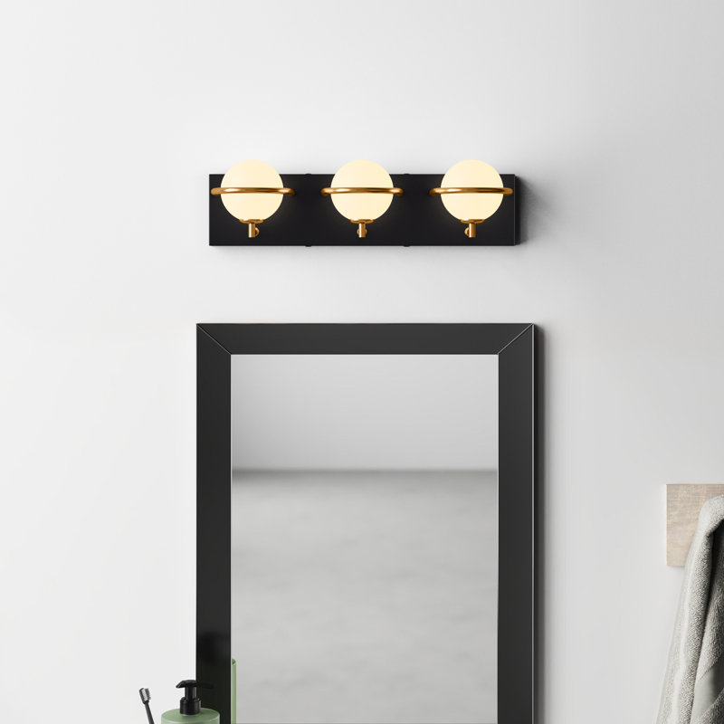 Bertram 3 Light Frosted Dimmable Vanity Light