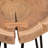 Azzole Solid Wood Top End Table