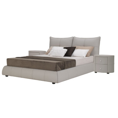 Leather Platform Bed