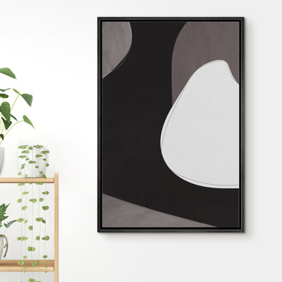 IDea4wall abstrait alternant foncé et beige forme EVA11