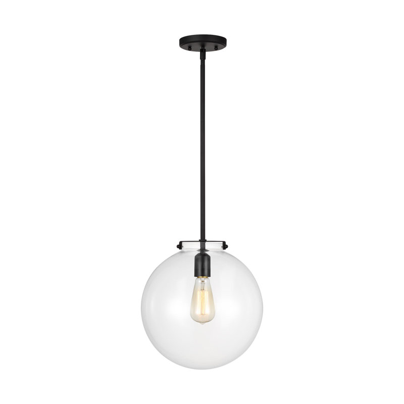Luminaire suspendu sphère 1 lumière Catryn, Nuit noire