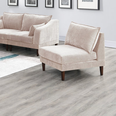 Magnifique chaise rose sans accoudoirs en tissu Morgan 1pc