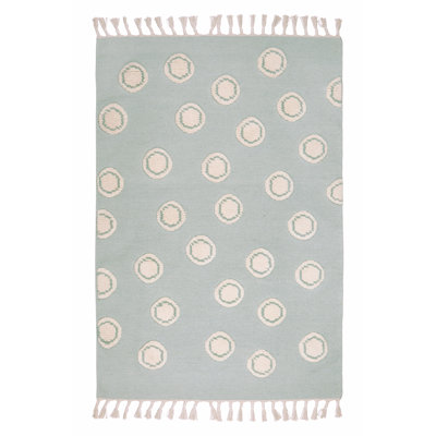 Ring Polka Dots Hand Woven Area Rug