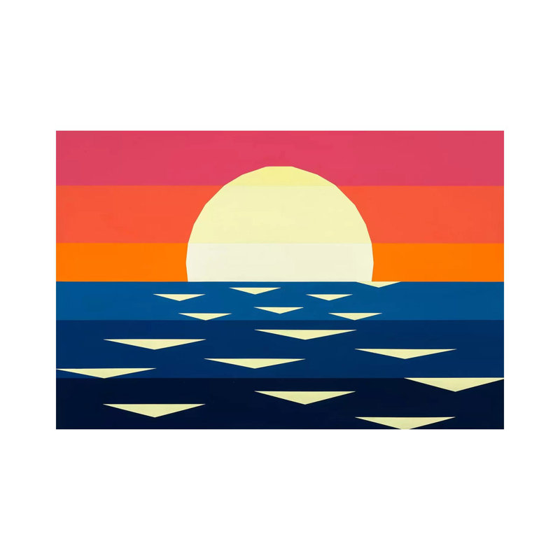Nautical Sunset II 1 Piece Wrapped Canvas Wall Art, 45.72cm H x 66.04cm W