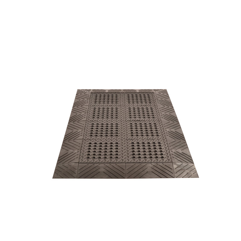 Design By AKRO Garage Flooring, Black, Rectangle 3'6" x 8'