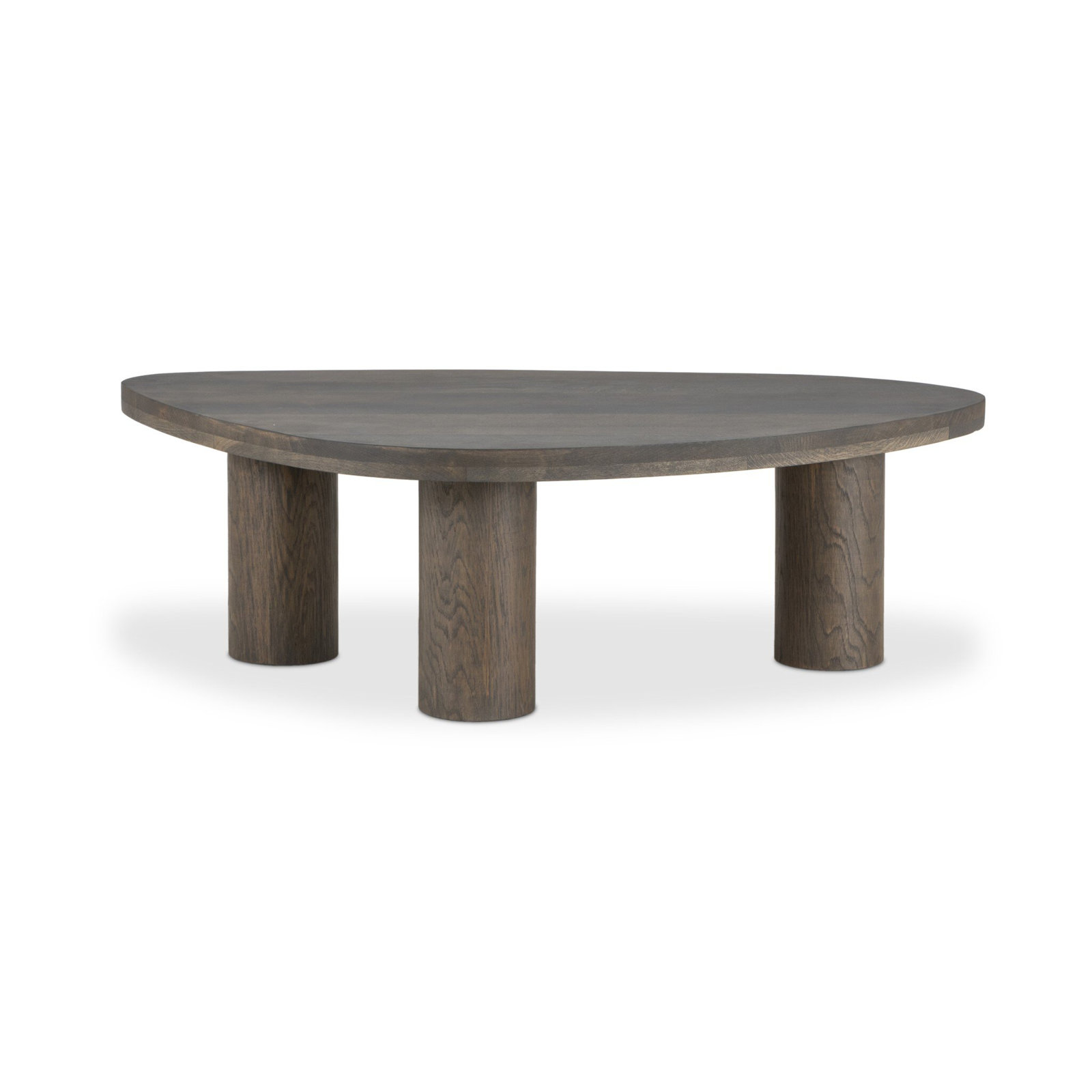Moraga Genuine Marble Coffee Table, 15" H x 25.5" L x 36" W, Gray Tobacco Oak