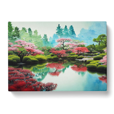 Japanese Garden Pond Vol.1 - Wrapped Canvas
