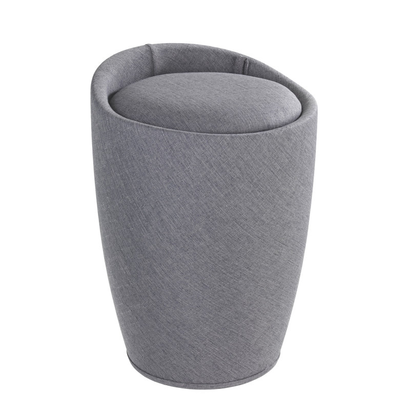 Candy Plastic Laundry Hamper, Grey/Brown/Blue