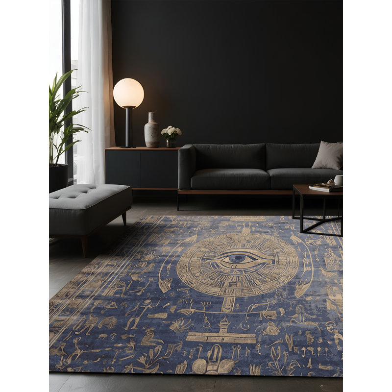 Tapis gris soyeux et moelleux, Rectangle 7 pi x 9 pi