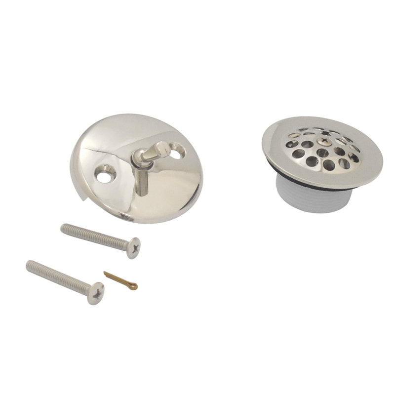 Kingston Brass Trimscape Zinc Alloy Trip Lever Tub Drain Conversion Kit, Polished Nickel