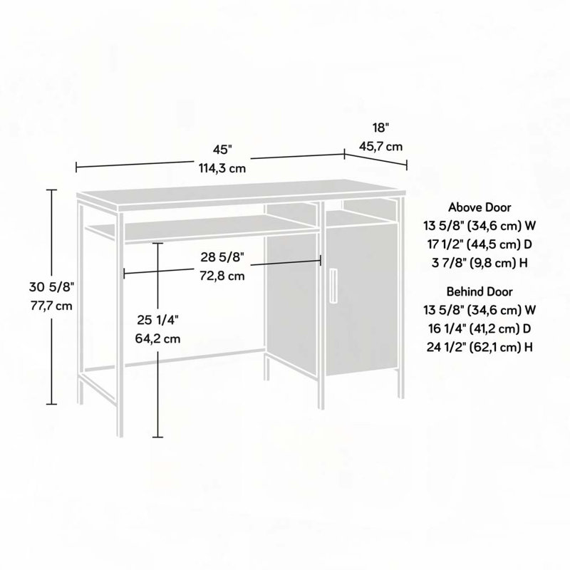 Bureau avec tiroir et rangement