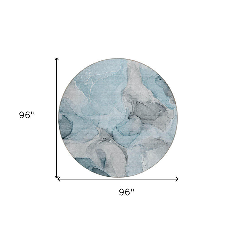 Tapis extérieur rond 8 pi