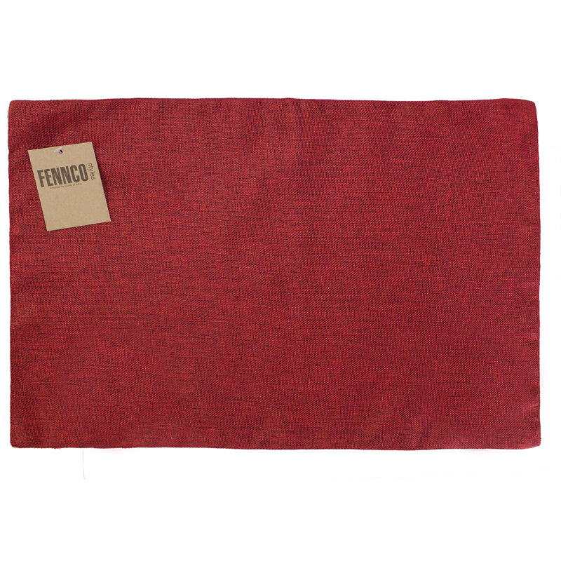 Polyester Rectangle Placemat, Red