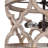 Gatlin 3-Light 14"W Dimmable Drum Farmhouse Antique Wood Semi Flush Mount