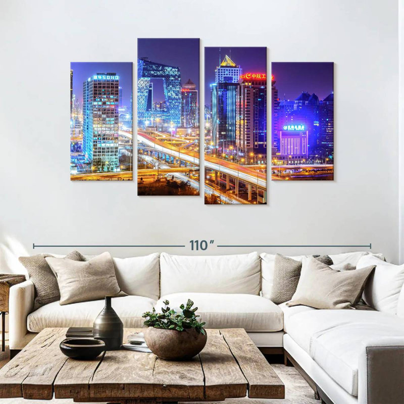 Nicci Beijing Nightscape, 54" H x 84" W