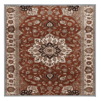 Machine Washable Persian Gray Area Rug