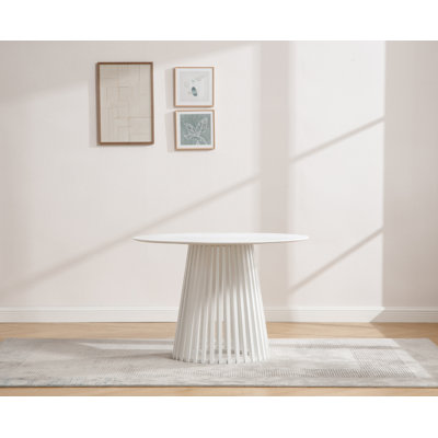 Kirshanpal Round Solid Wood Dining Table