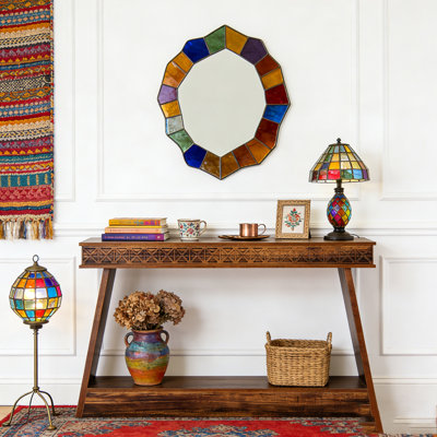 Farmhouse Sofa Table Console Table Entryway Table with Storage