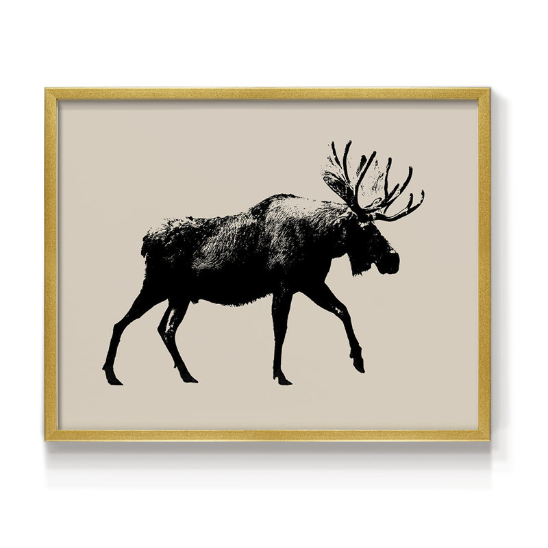 Wild Ambler I -Framed Print - Restickable, Gold, 8" H x 10" W