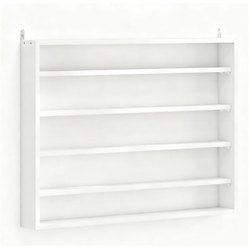Wall-Mounted Display Case, White
