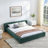Upholstered Bed Frame with Thick Fabric-901659411