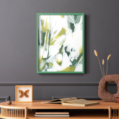 Emerald Ice IV Framed Print - Solid Wood
