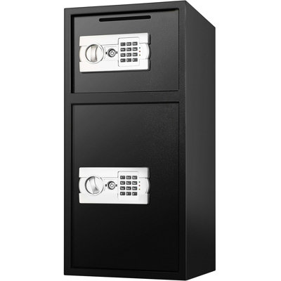 Heavy-Duty Steel Security Safe Box With Digital Lock And Key Access, 2.6 Cubic Feet Capacity For Money, Guns, Jewelry, And Valuables.