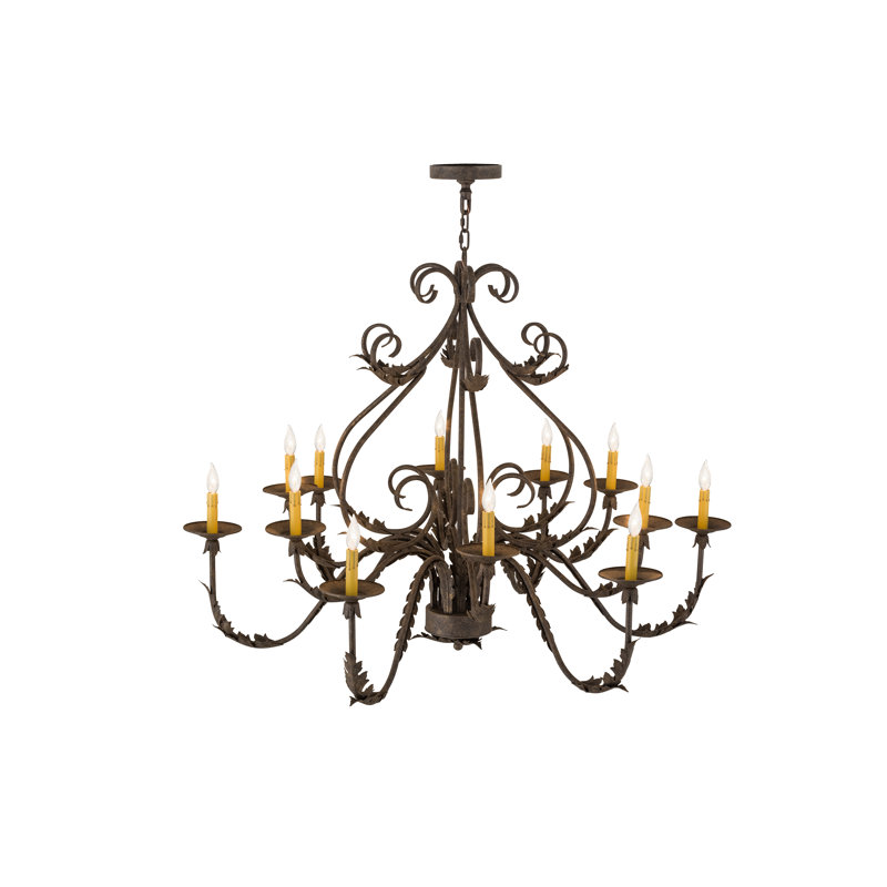 Lustre de style français 12 l 12 po Alease