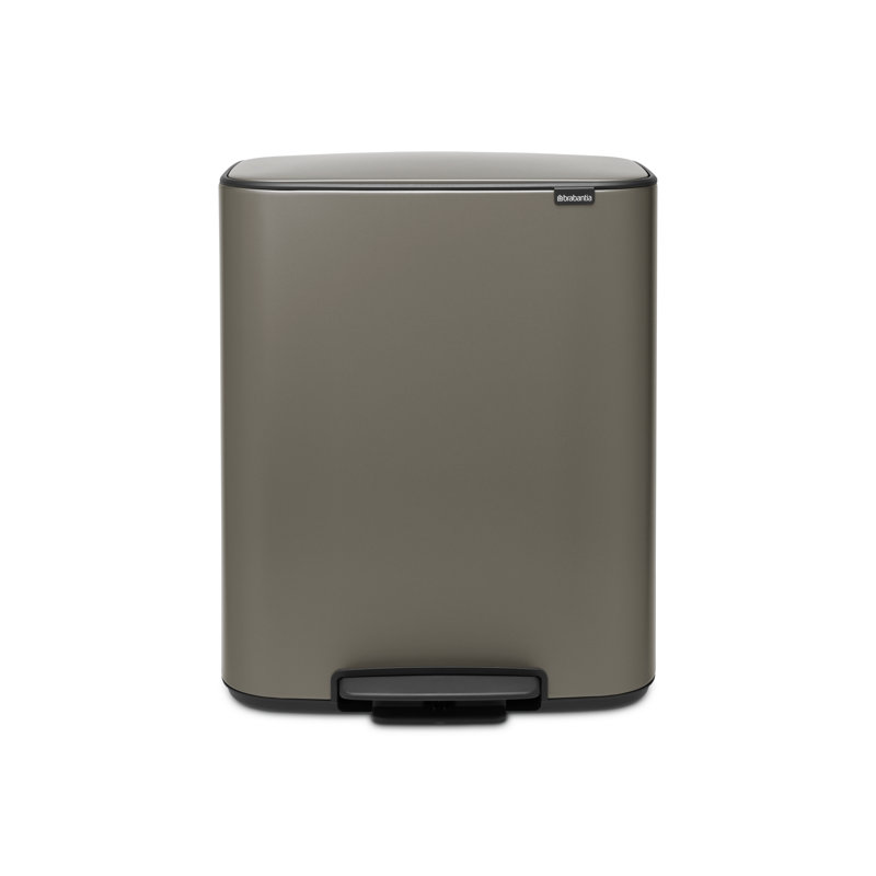 Brabantia Bo 60 Litre Pedal Bin, Platinum