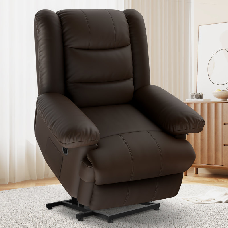 83cm Wide Lift Assist Standard Recliner, Dark Brown