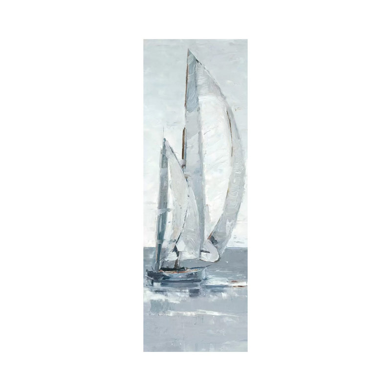 Grey Seas II by Ethan Harper - Wrapped Canvas Panoramic Print, 182.88 cm H x 60.96 cm W