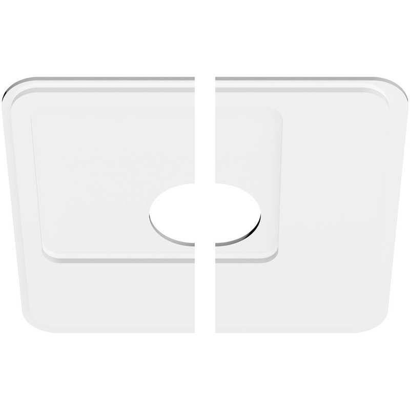 Médaillon de plafond contemporain en PVC de qualité architecturale Lucan, H 1 po x l 28 po x P 28 po