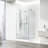 Monteray 36" W x 36" D x 79" H Hinged Frameless Shower Enclosure with 3/8  Clear Glass&Base-50807751