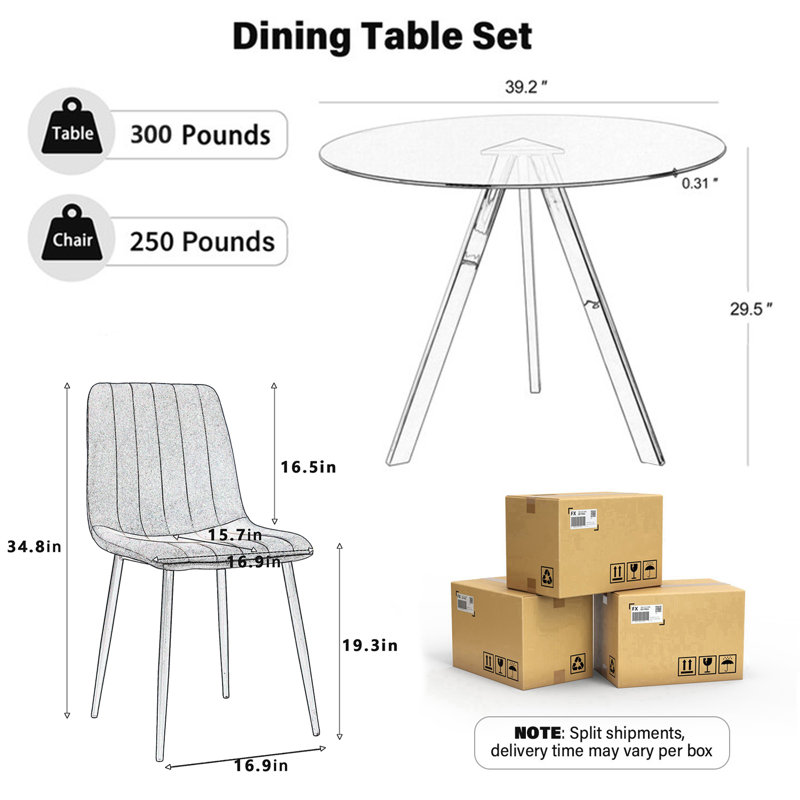 Ensemble de salle à manger à piédestal en verre 5 pièces, Vert